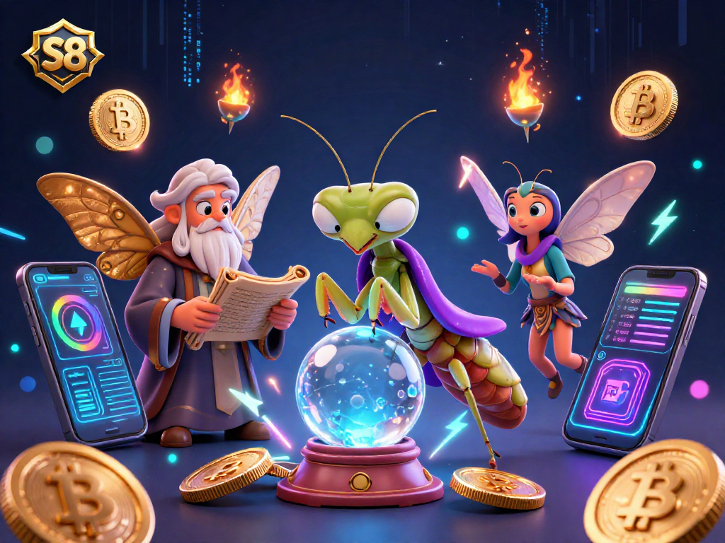 Engage with S8's captivating casino experience alongside vibrant cryptocurrency elements.