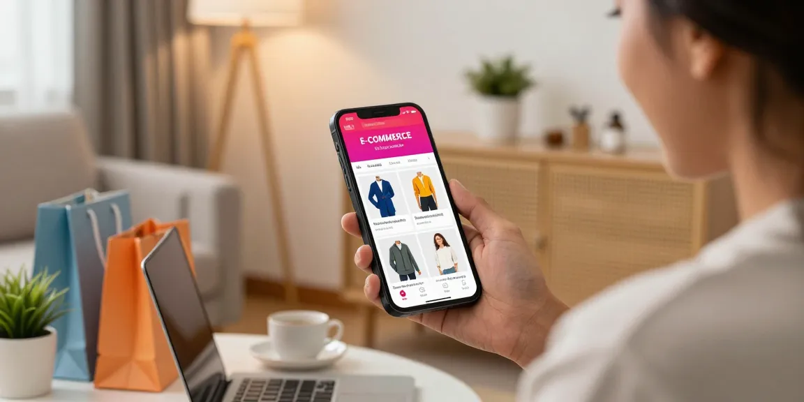 Belanja online LUXURY777 dengan suasana nyaman di ruang tamu yang modern.