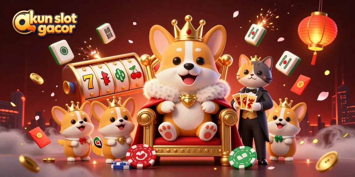 Spin to win with akun slot gacor in a dynamic casino scene featuring royal elements.