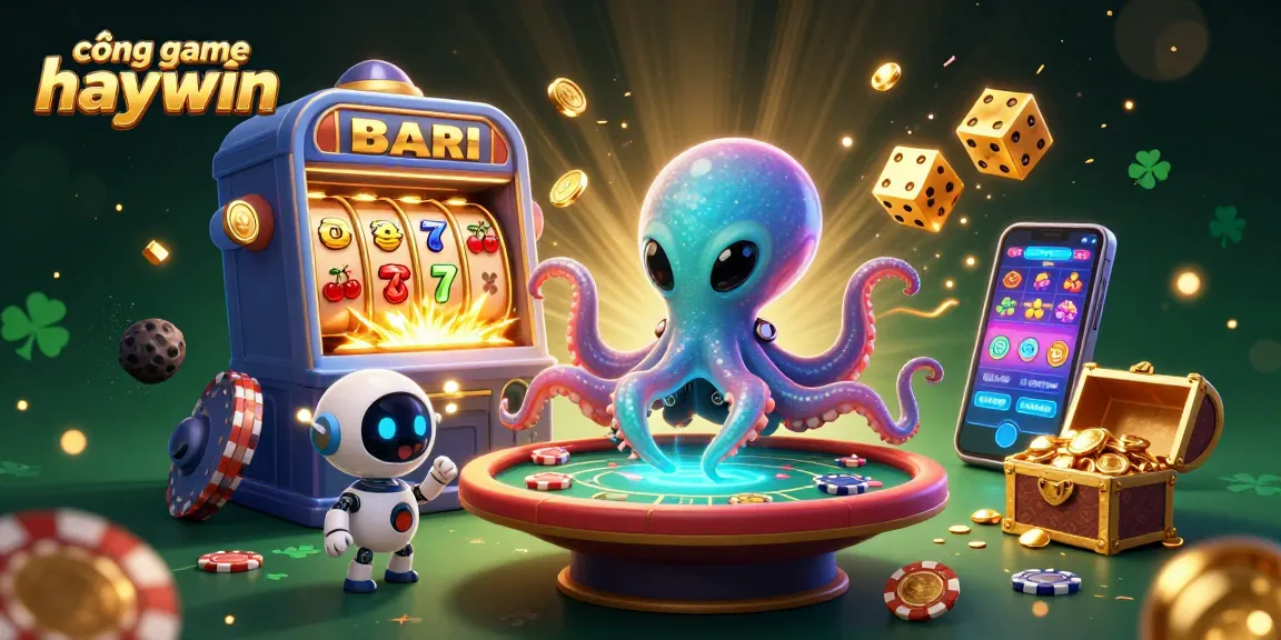 Experience thrilling gameplay at cổng game haywin with vibrant alien-themed 3D illustration of casino adventures.