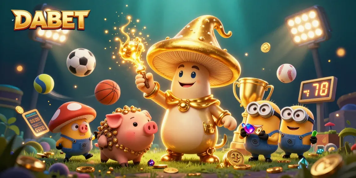 DABET enhances player experience with vibrant wizardry in an engaging casino illustration.