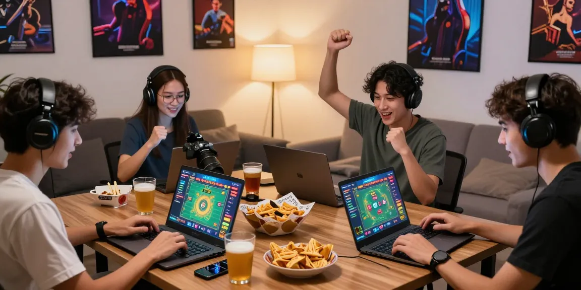 Pengguna menikmati 68 game bài dalam suasana santai dengan makanan ringan.