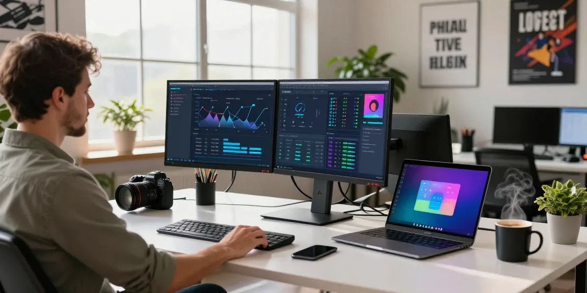 快连 user enjoying seamless network acceleration in a modern tech workspace.