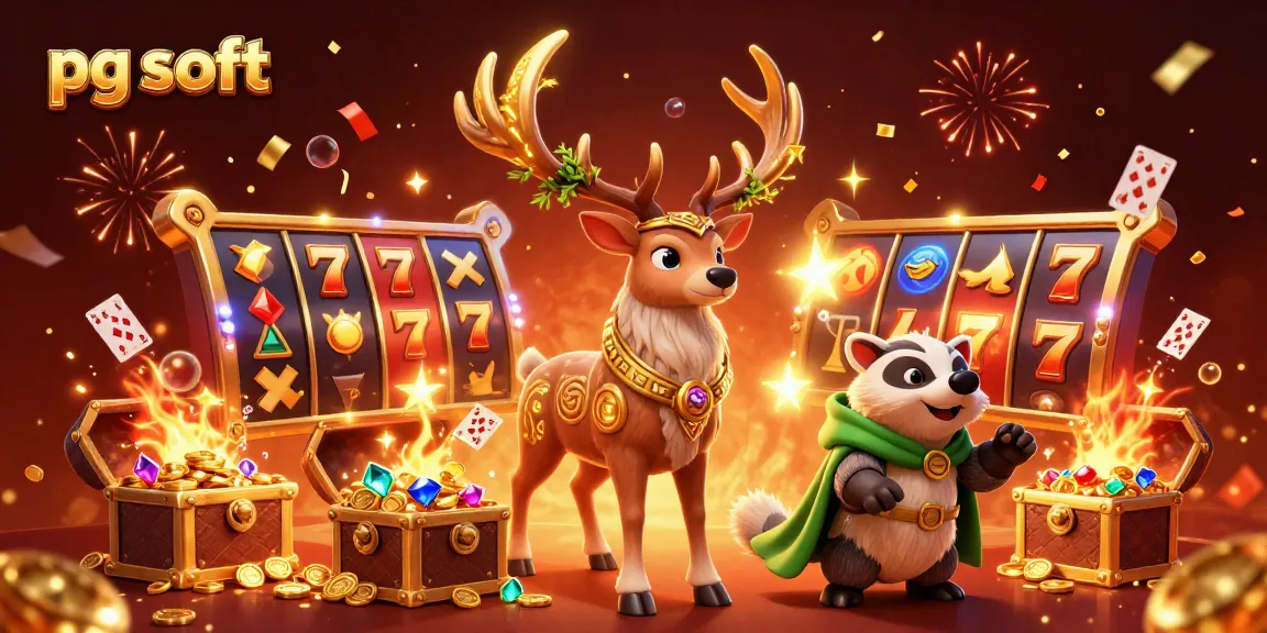 Engage in thrilling gameplay adventures with pg soft, surrounded by vibrant slot reels and golden treasures.