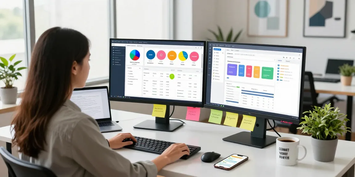 Dynamic digital marketing workspace showcasing analytics for teiegramin.com