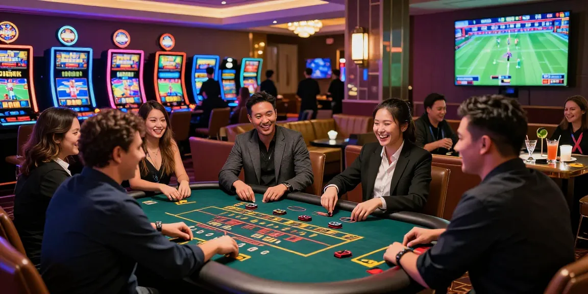 Experience the excitement of lc88 in a vibrant casino gaming environment with diverse players and thrilling games.