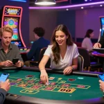 Spieler genießen die Aufregung eines Paysafe Card Casinos mit sicheren Spieloptionen und lebhafter Atmosphäre.