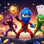 Experience the slot demo zeus 1000 adventure with chameleon ninjas and dazzling casino elements.