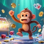 Permainan slot deposit 5000 dengan karakter menarik dan elemen kasino yang menonjolkan keseruan bermain.