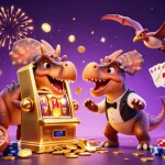 Engage with nk88 nhà cái by winning big at the golden slot machine in a dynamic casino scene.