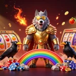 Gambarkan situs slot dengan simbol keberuntungan dan kejayaan dalam perjudian.