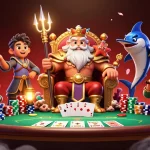 Experience thrilling poker action at eq9 with Neptune and vibrant game elements.