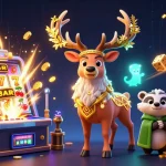 space9 slots explode with joyful winnings and gaming excitement in a vibrant casino scene