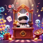 Spin to win at Slot Dana with vibrant casino elements featuring a luck-filled 3D scene.