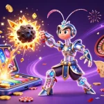 Exciting scene showcasing a galactic samurai mantis shrimp in a vibrant online gaming universe with mpofafa login
